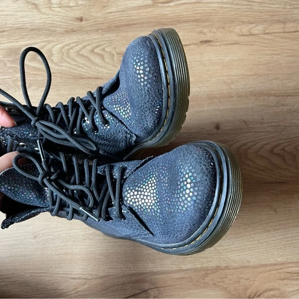 Dr. Martens Lace up Boots Iridescent Polka Dot 1460 kids Size 3